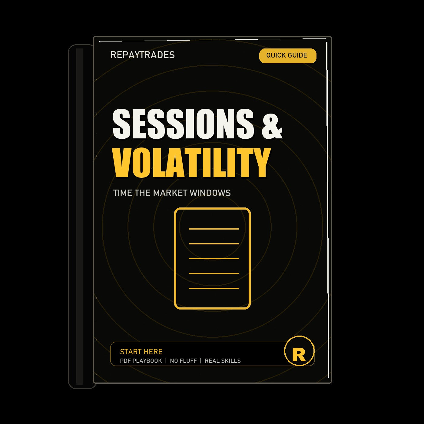 REPAYTRADES black book-only cover 2026 - Sessions & Volatility