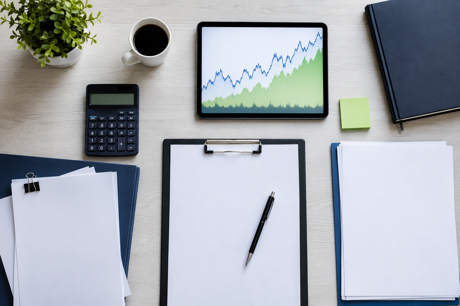 Stock earnings research desk