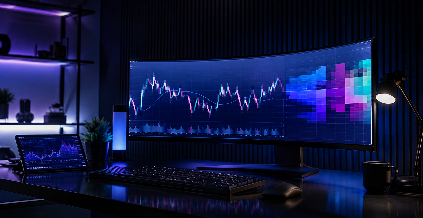 Modern stock market analysis workstation
