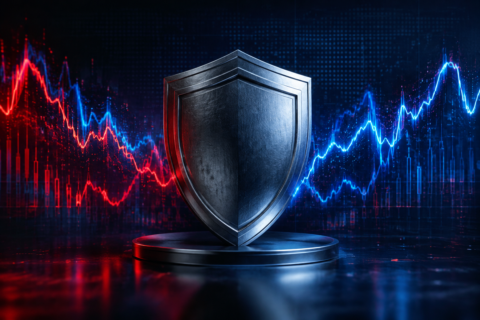 Shield protecting capital from market volatility